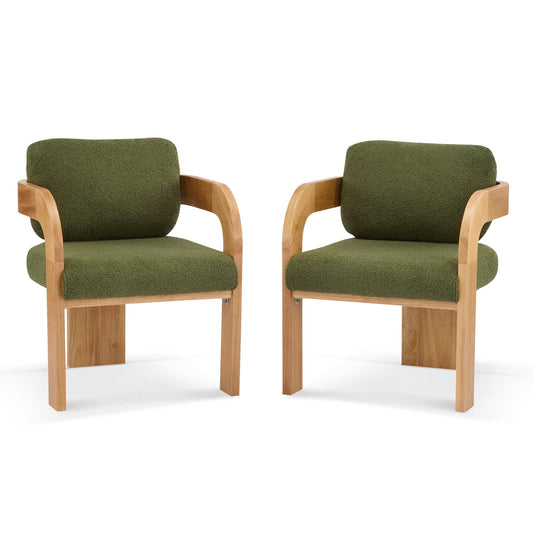 Dining Chairs With Pillow Back (Set of 2)