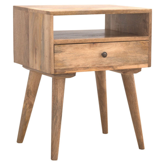 Nightstand With Open Slot - Oak