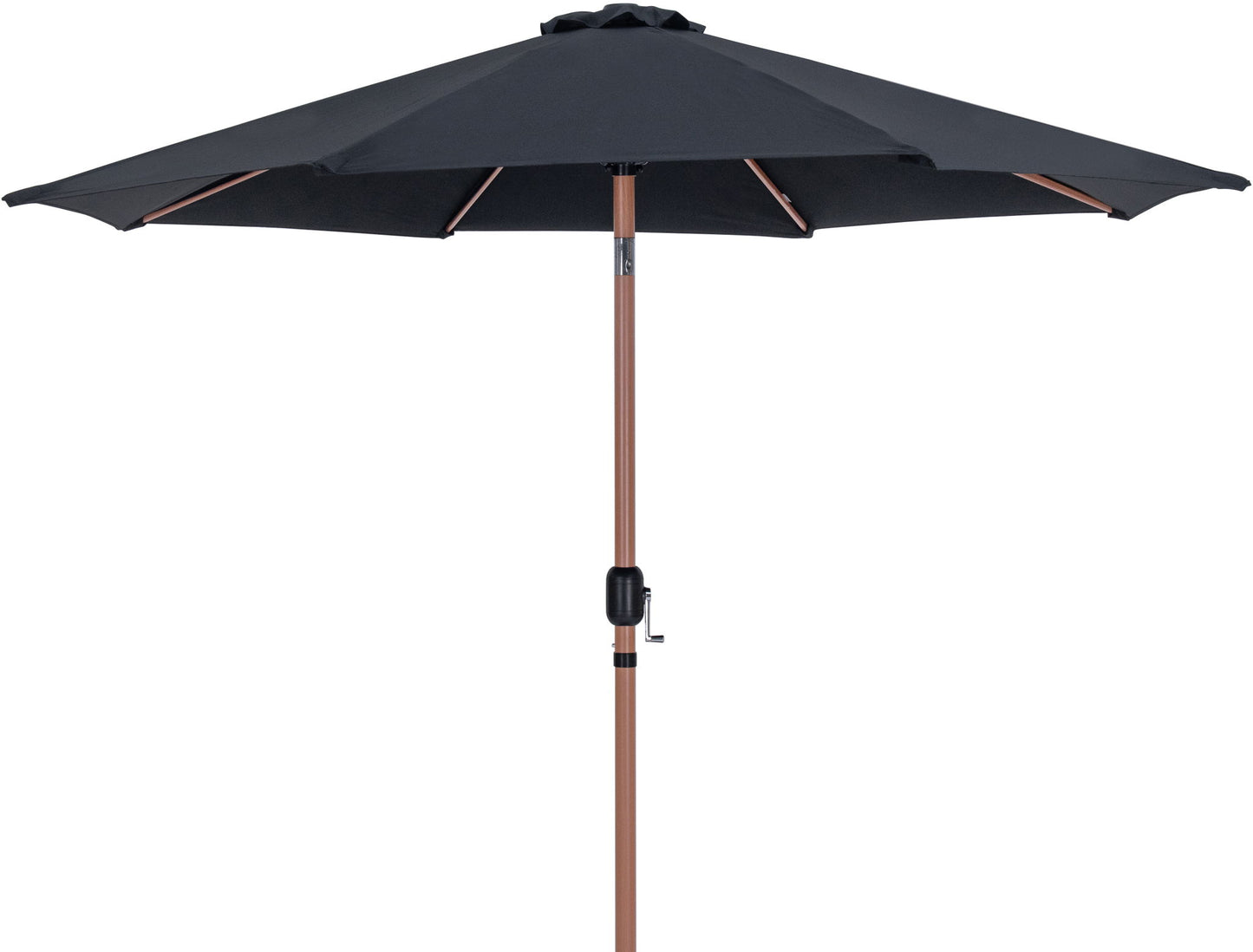 Fiji - Aluminum Patio Umbrella With Square White And Teak Base