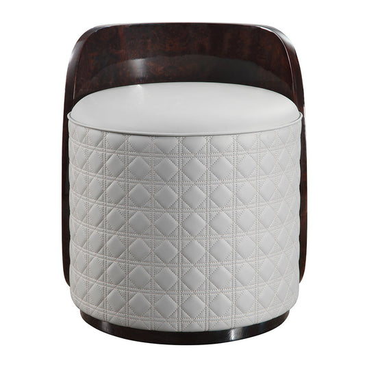 Jamonica - Vanity Stool - Gray & Dark Brown