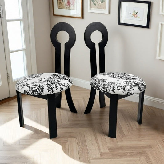 Key Design, Dining Chairs (Set of 2) - White / Black
