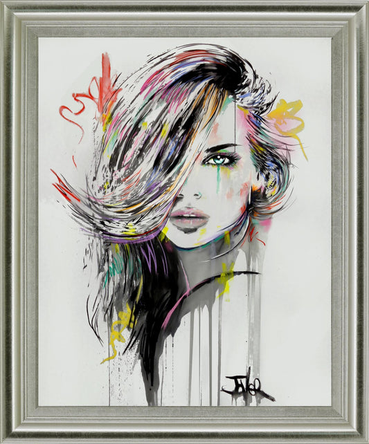 Chromatic Muse - 28" x 34" Framed Wall Art