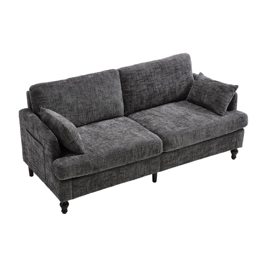 2 Seater Sofa With LED Light, USB Charging Port, And Storage Bag