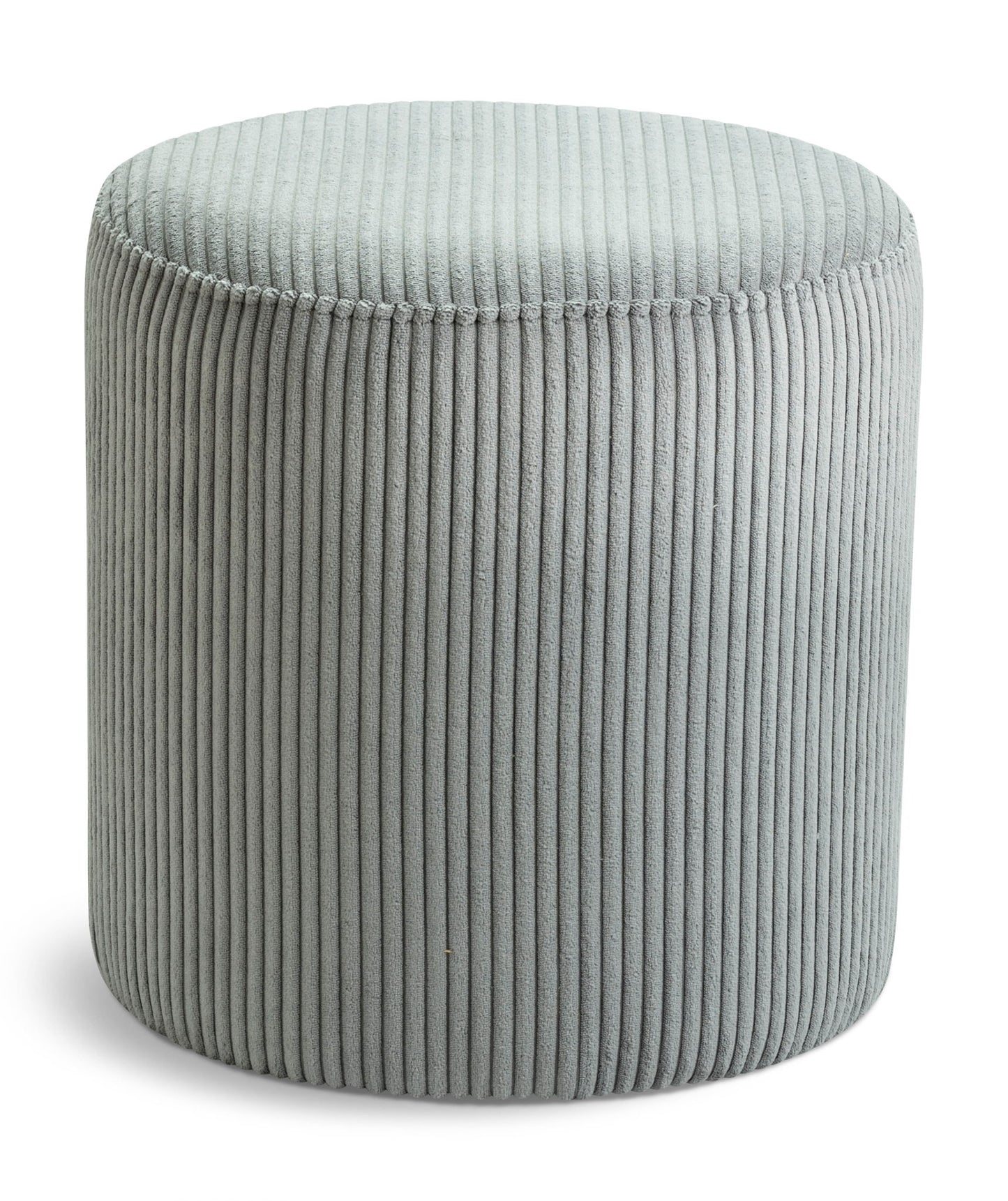 Roy - Round Microsuede Ottoman / Stool