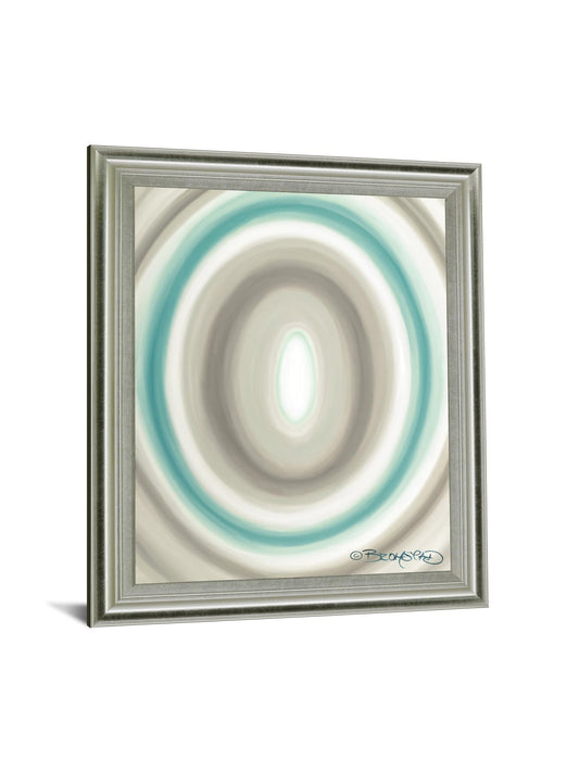 Aqua Ripple - 28" x 34" Framed Wall Art