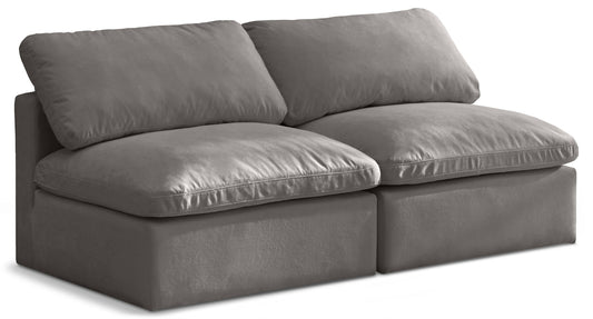 Plush - Modular Armless 2 Seat Sofa