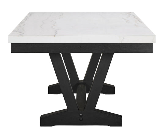 Varley - 5 Piece Dining Room Set With Wing Chairs - White / Gray