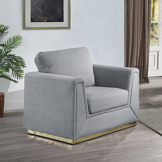 Valin - Chair - Gray Linen