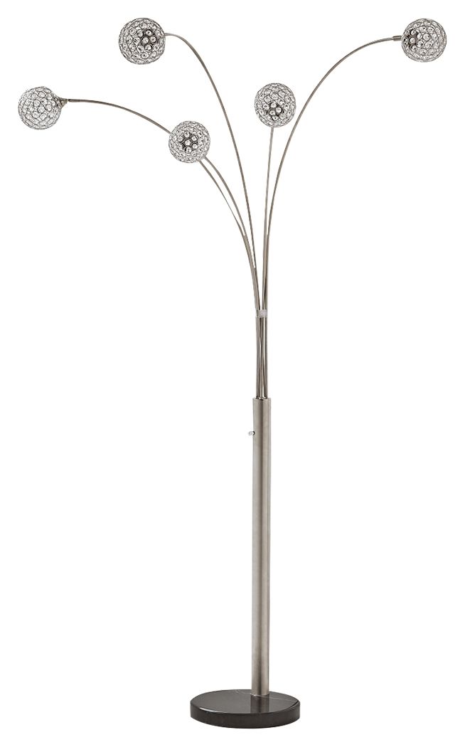 Winter - Metal Arc Lamp  - Silver Finish