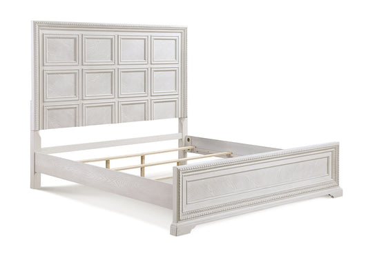 Alexandria - Queen Panel Bed- White