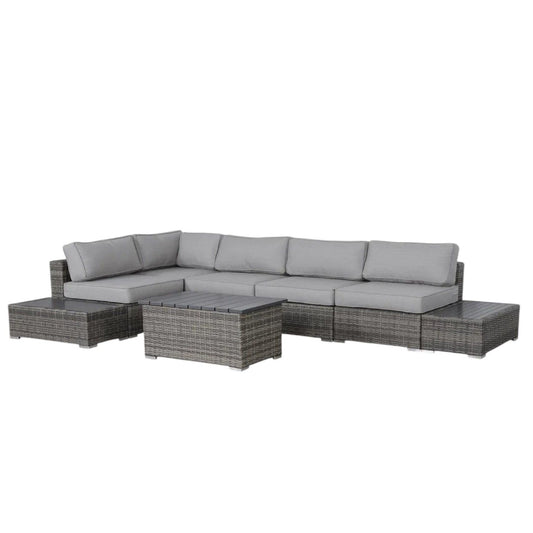 Stylish Entertainment Sectional Set, Outdoor Living