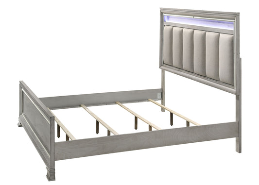 Vail - California King Upholstered Bed - Gray