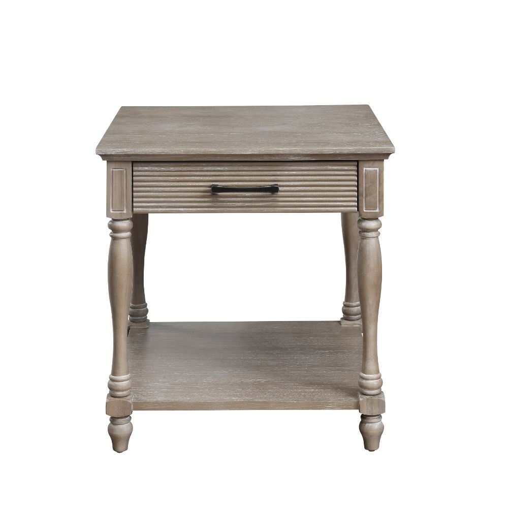 Ariolo - End Table - Weathered Oak