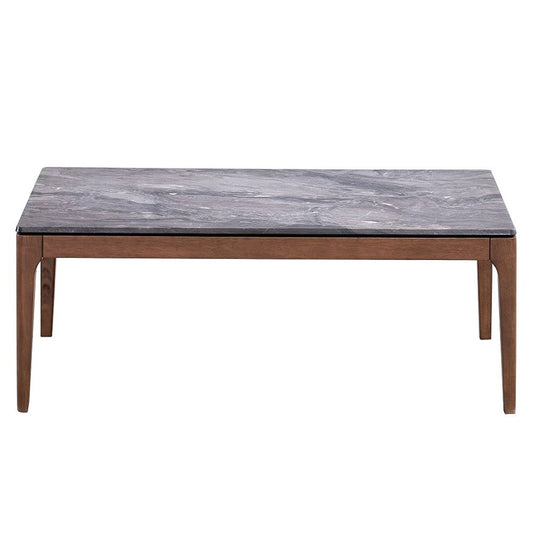 Bevis - Coffee Table - Engineered Stone Top & Walnut