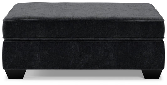 Lavernett - Oversized Accent Ottoman - Charcoal