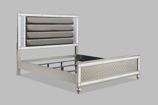 Cristian - King 5 Piece Bedroom Set - Champagne