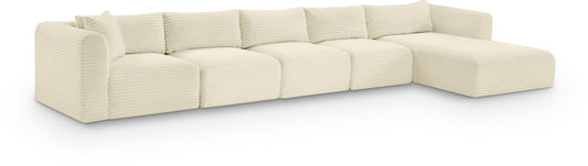 Shaggy - 5 Piece Modular Sectional With Chaise