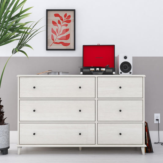Farnsworth - 6 Drawer Dresser - Ivory