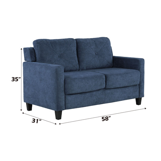2 Seater Loveseat - Navy