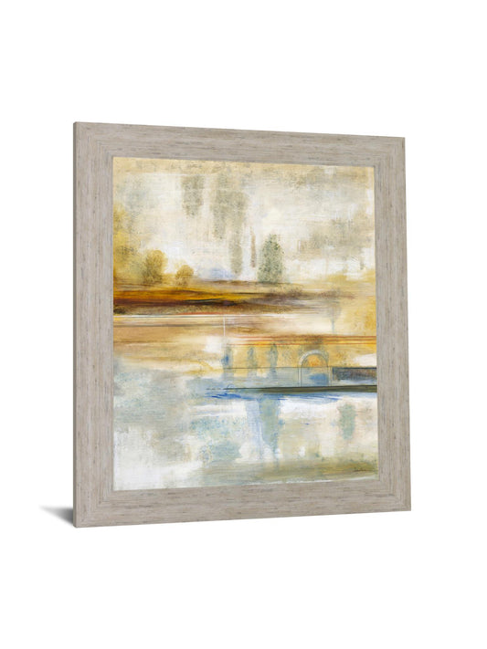 Golden Misty Horizon - 28" x 34" Framed Wall Art