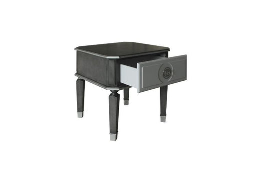 House Beatrice - End Table - Charcoal & Light Gray