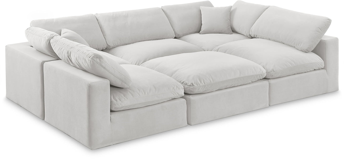 Comfy - 6 Piece Velvet Sectional