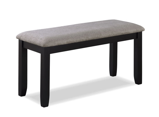 Paige - 6 Piece Dinette Set With Bench - Dark Brown