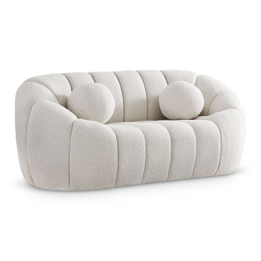 Elijah - Boucle Fabric Loveseat
