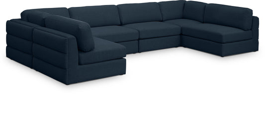Beckham - 6 Piece Modular U-Shaped Armless Sectional