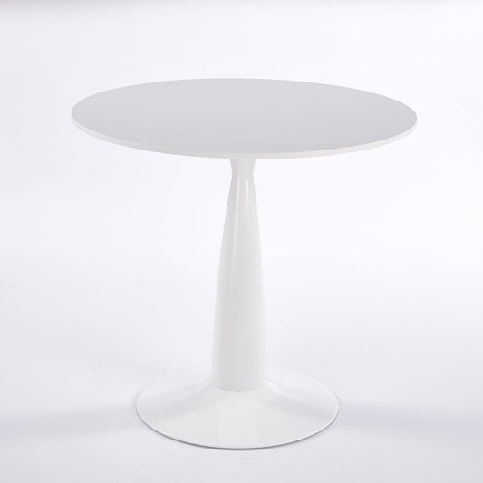 Pedestal Table, Round For Kitchen - White