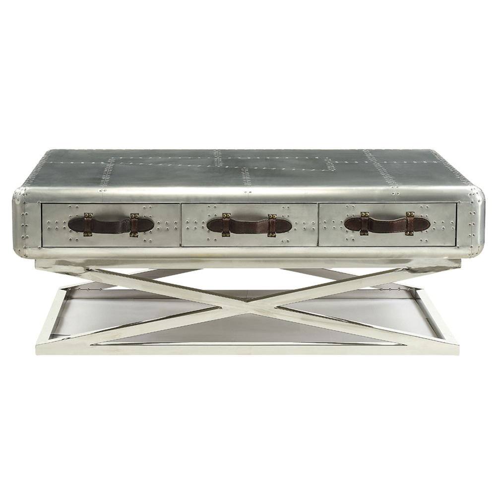 Brancaster - 51" Coffee Table - Aluminum