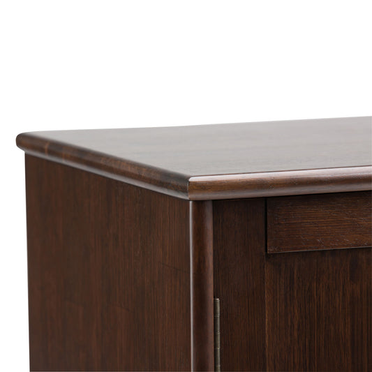 Draper - Sideboard Buffet And Wine Rack - Medium Auburn Brown