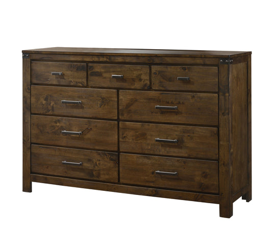Curtis - Queen 5 Piece Bedroom Set - Dark Oak
