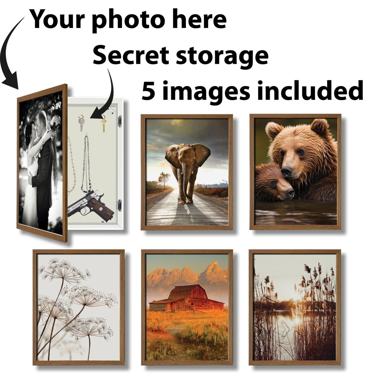 Wildlife & Meadowscape - 17" x 21" Framed Wall Art