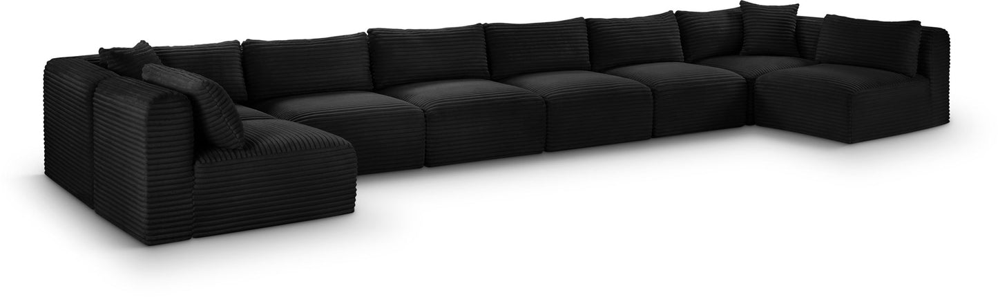 Shaggy - 8 Piece Modular U-Shaped Armless Sectional