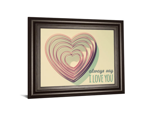 Layered Heart Whimsy - 22" x 26" Framed Wall Art