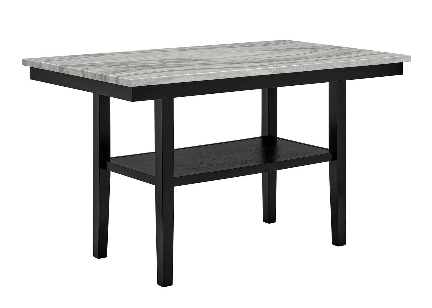 Marbel - Faux Marble Counter Height Set