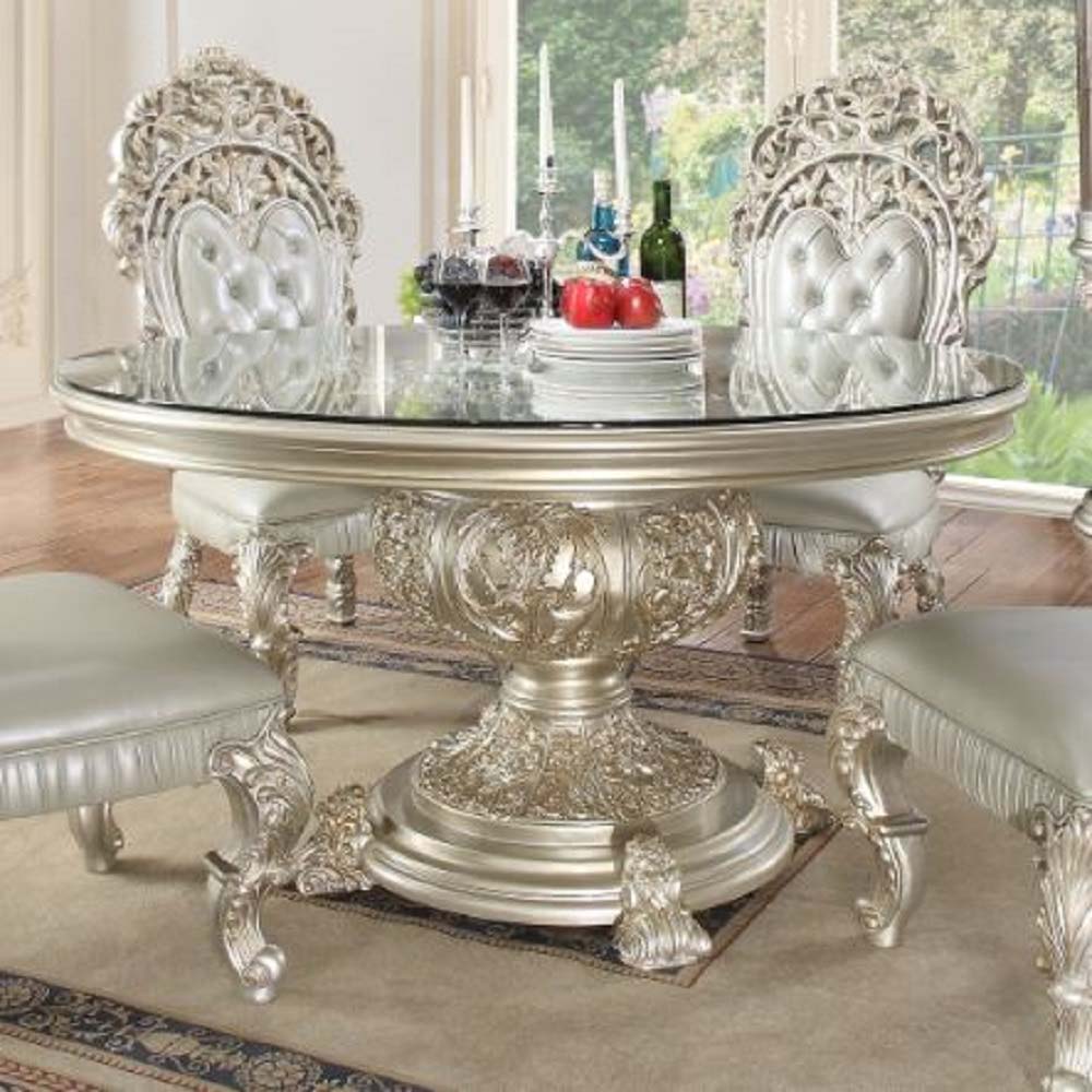 Sandoval - Round Dining Table - Champagne