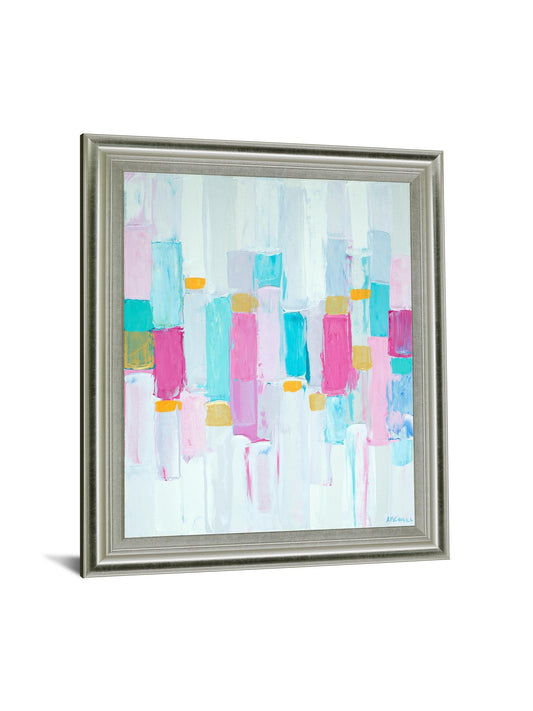 Pastel Block Chorus - 28" x 34" Framed Wall Art