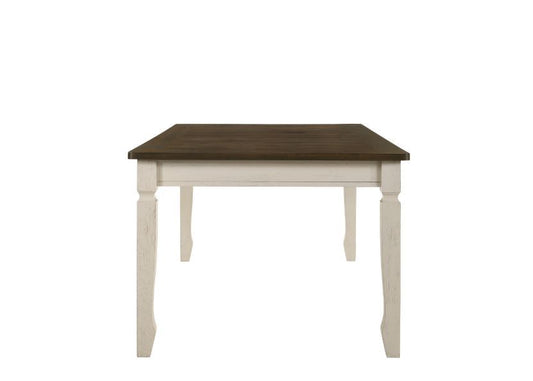 Fedele - Dining Table - Weathered Oak & Cream