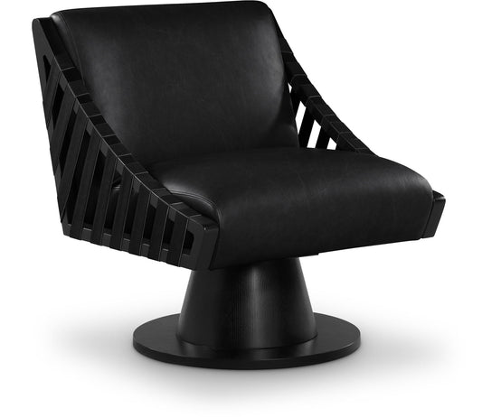 Millwin - Swivel Accent Chair With Black Base