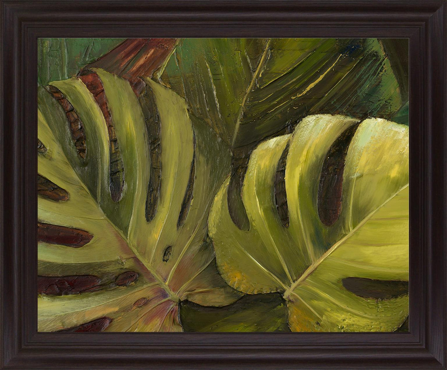 Monstera Sunburst - 28" x 34" Framed Wall Art