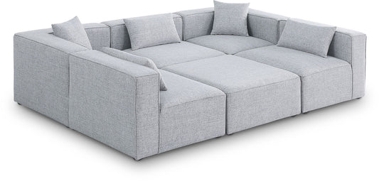 Cube - Linen 6 Piece Modular Sectional