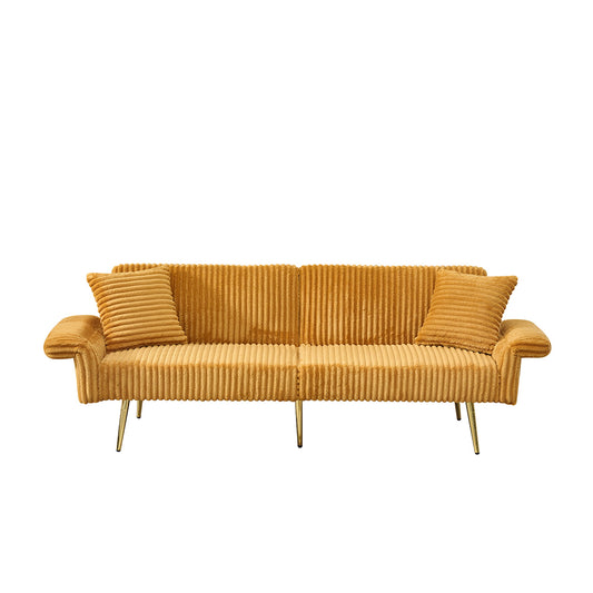 Luxury Foldable Double Sofa Bed With Folding Armrests