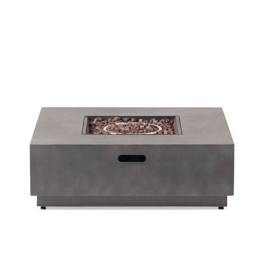 Modern Square Fire Pit With 50, 000 Btu