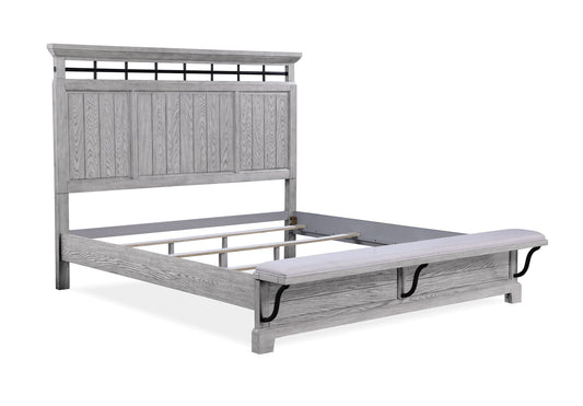 Beckett - King 4 Piece Bedroom Set - Greige