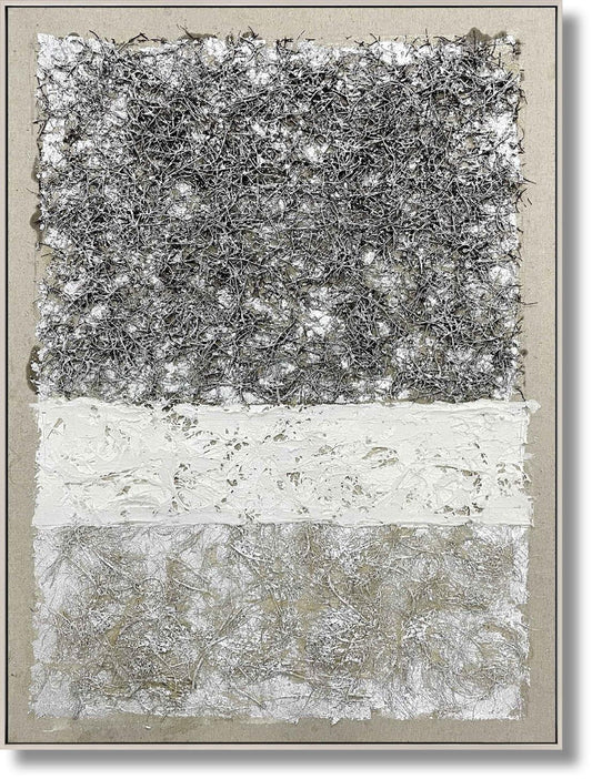 Tundra Texture Layers - 36" x 48" Framed Wall Art