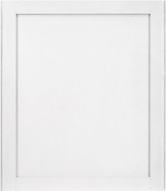 Modernist - Mirror With Stainless Steel Base - White