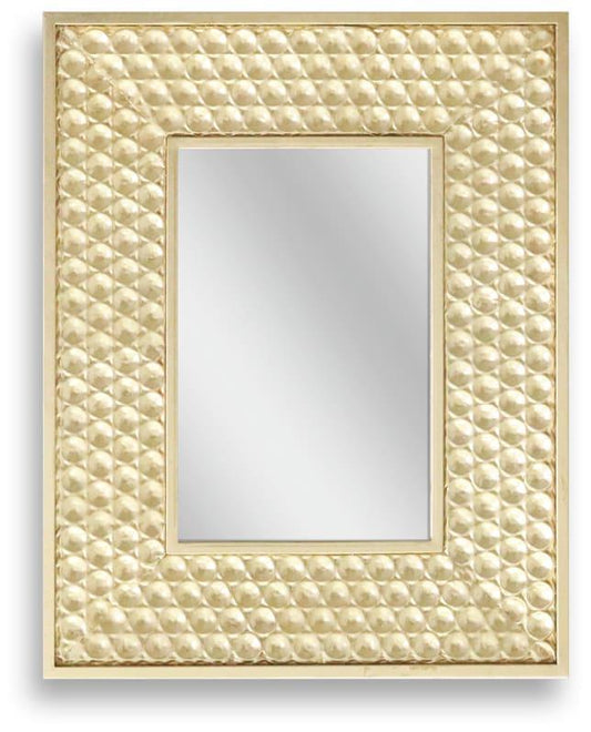 Champagne Bubble Glow - 21" x 21" Framed Wall Mirror