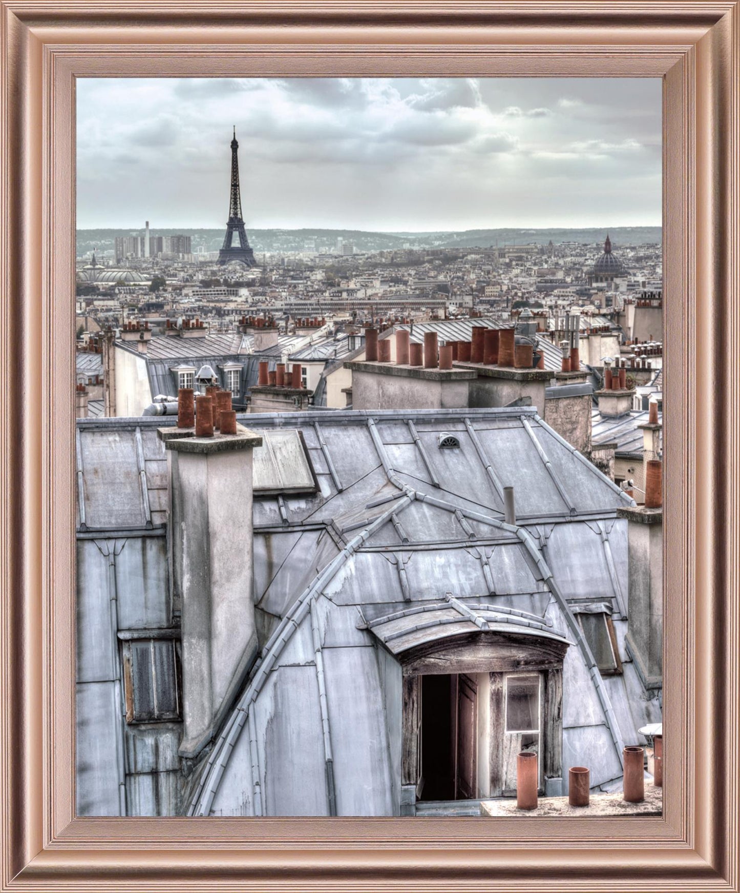 Dreamy Skyline - 28" x 34" Framed Wall Art